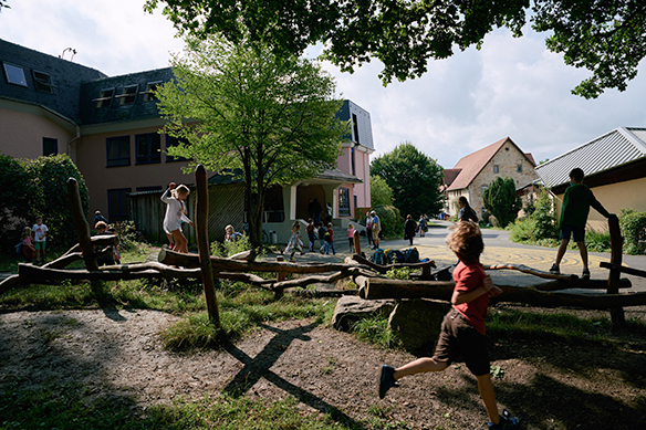 Schulhof der Rudolf-Steiner-Schule