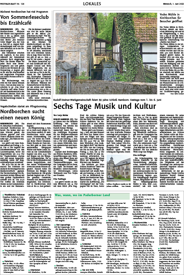 90 Jahre Schloss Hamborn 90 Jahre Schloss Hamborn