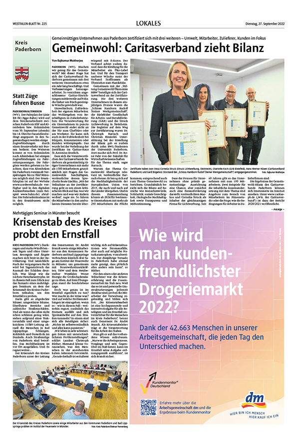 GWÖ Zertifikatsübergabe GWÖ Zertifikatsübergabe