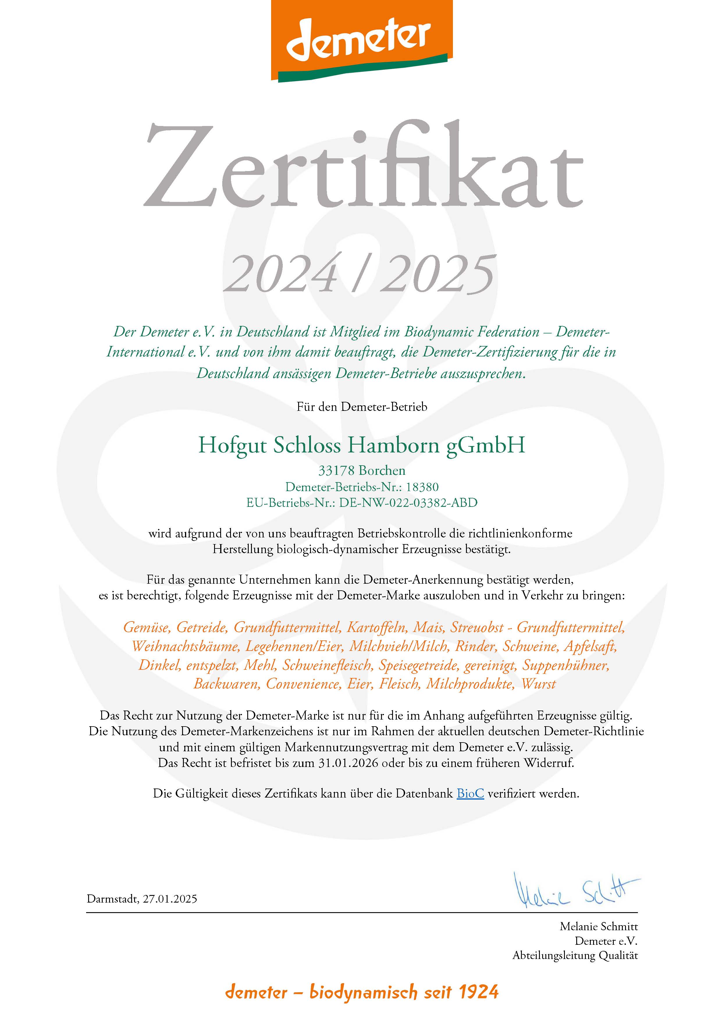 Demeter 2025 Demeter 2025