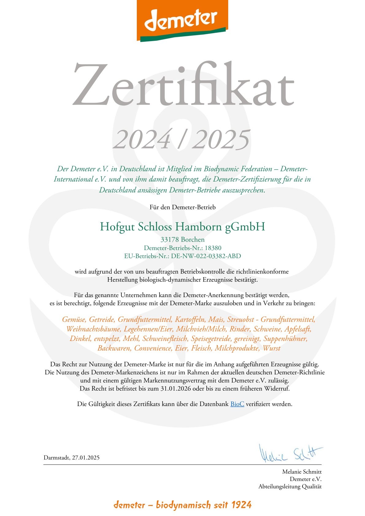 Zertifikat