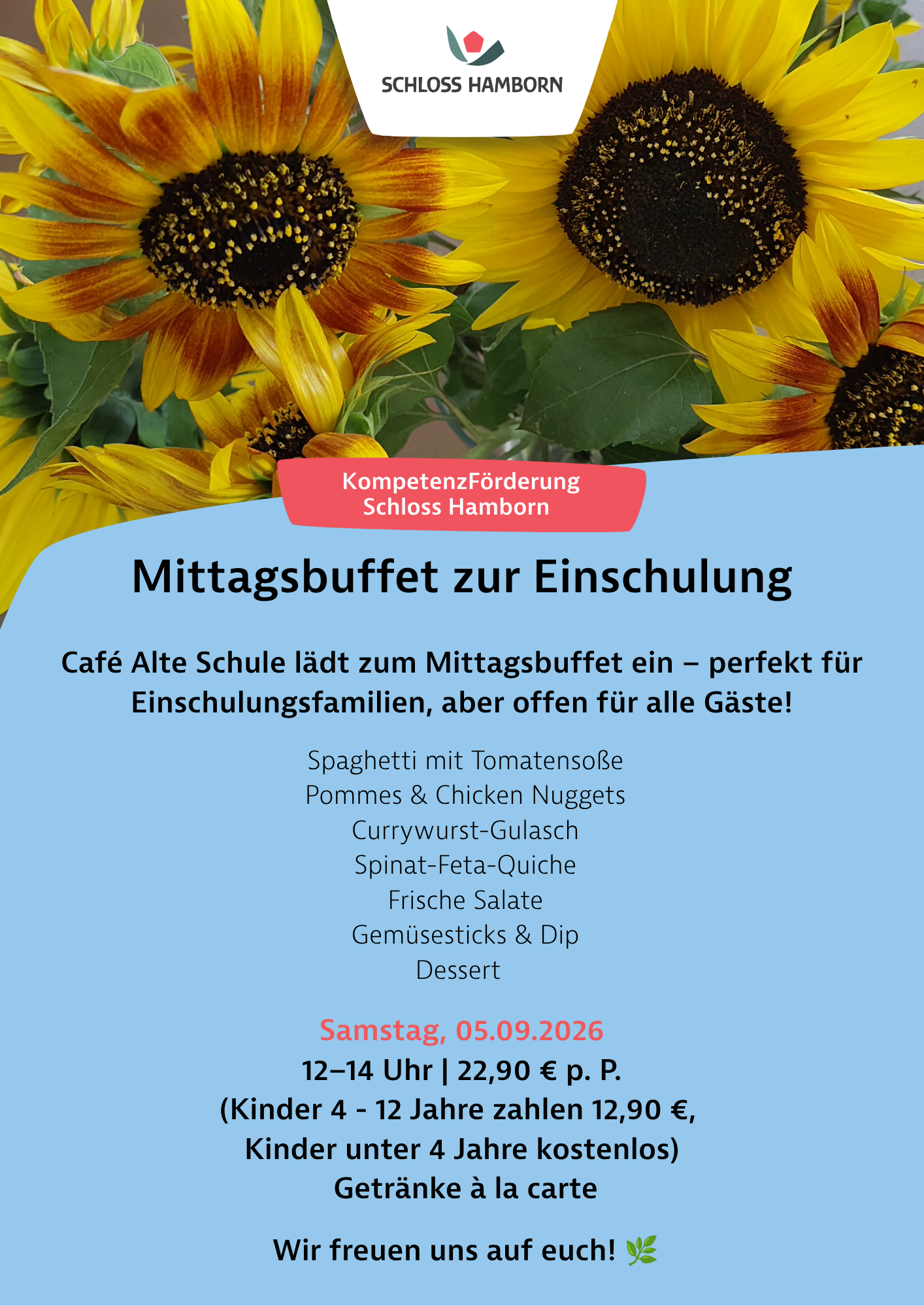 Mittagsbuffet zur Einschulung